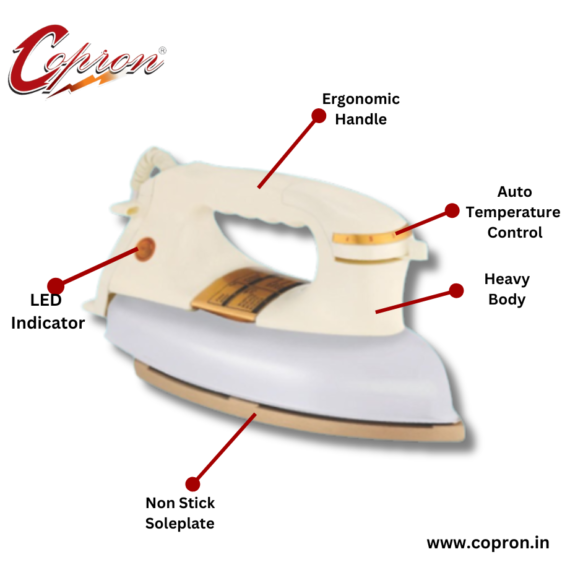 Copron™ Electric Iron HC 1161 DX, Manufacturer and Supplier in Delhi,India